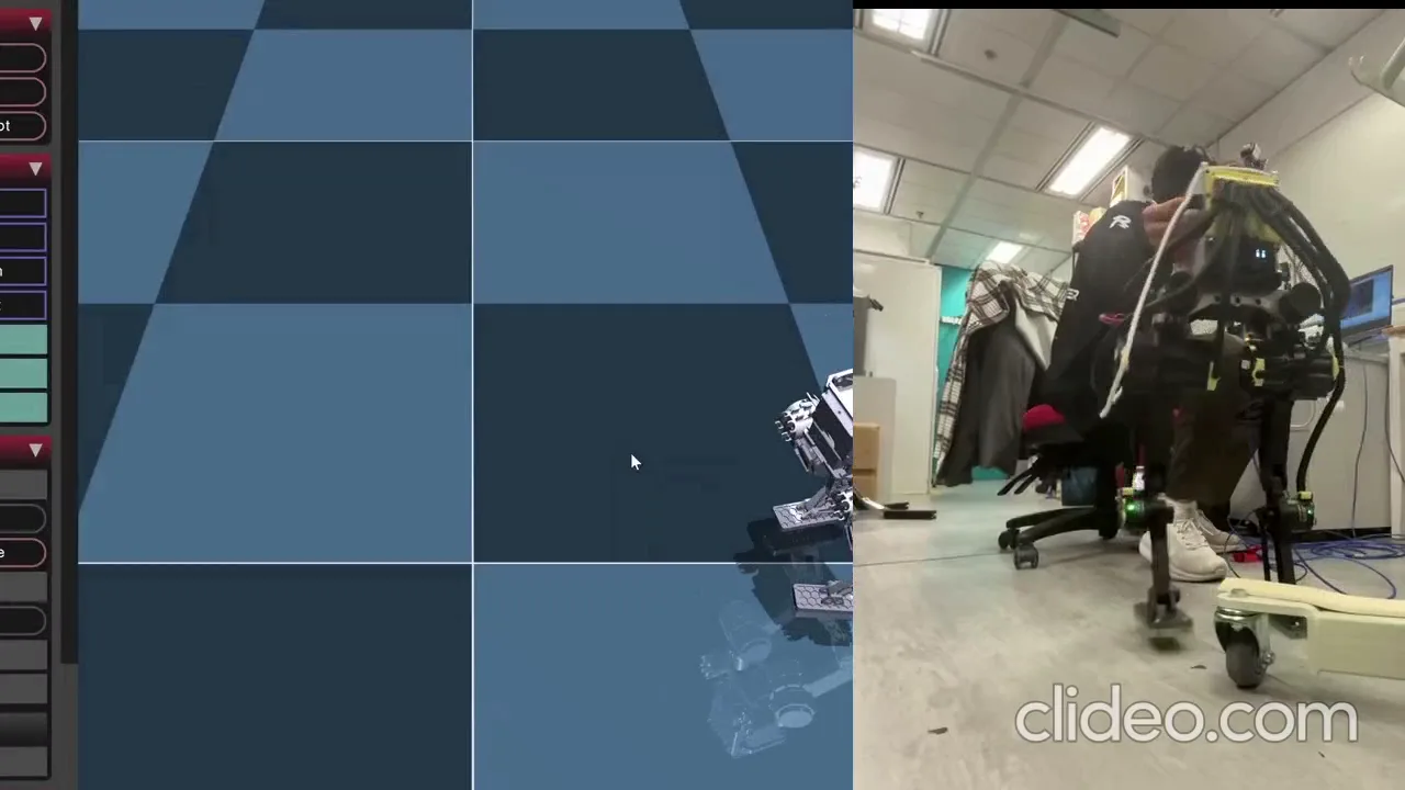 Biped reinforcement-learning locomotion