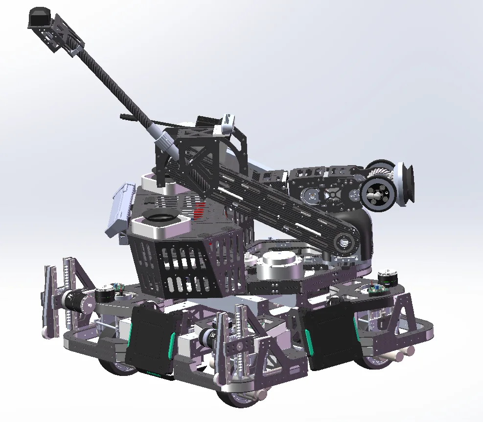 工程机器人 CAD 总装模型