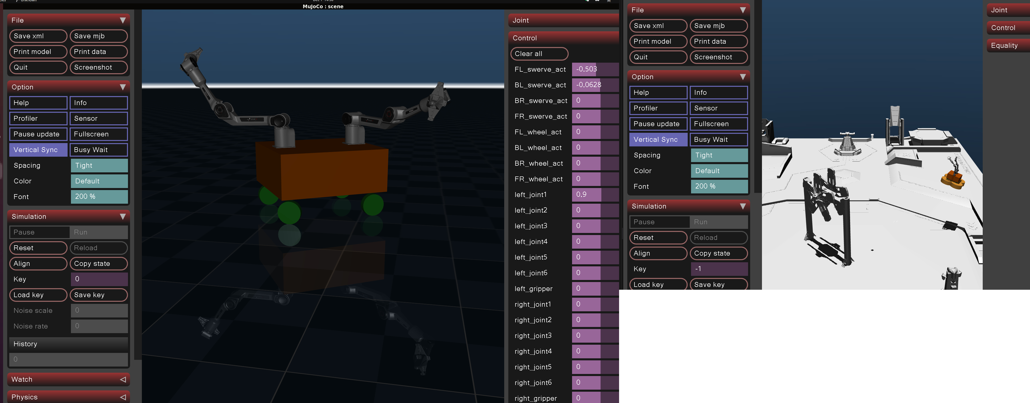 Dual 6-Axis Simulation